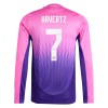 Maillot à Manches Longues Allemagne Kai Havertz 7 Extérieur Euro 2024 Pour Homme